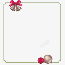 菜单线条圣诞节主题边框高清图片