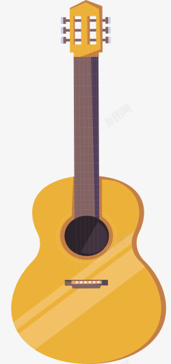 吉他创意吉他乐器矢量图高清图片