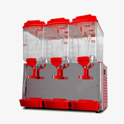 热饮机红色双缸果汁机高清图片