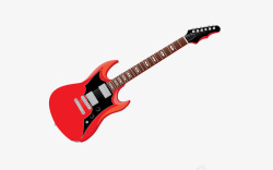 吉他红色电吉他高清图片