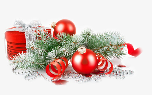 红色圣诞球装饰品png免抠素材_新图网 https://ixintu.com 圣诞 红色 装饰品