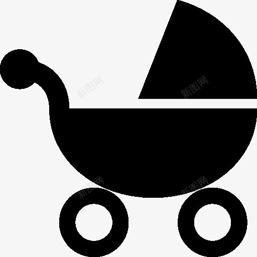 BabyStrollerIcon图标png_新图网 https://ixintu.com baby stroller