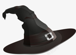 巫婆的帽子黑色卡通巫师帽高清图片