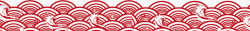 线条素材装饰红色中国风线条海浪高清图片