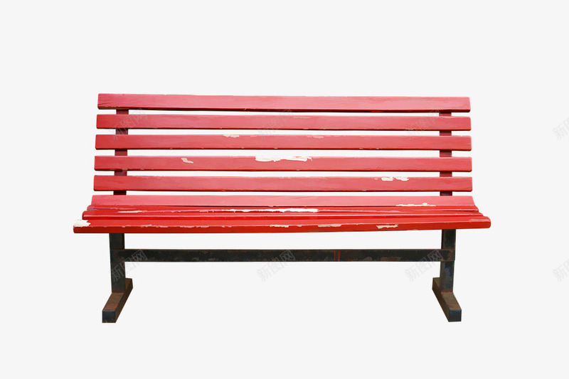 公园里的红色木凳子实物图png免抠素材_新图网 https://ixintu.com 休闲椅 凳子 椅子 红色长椅子 长凳子