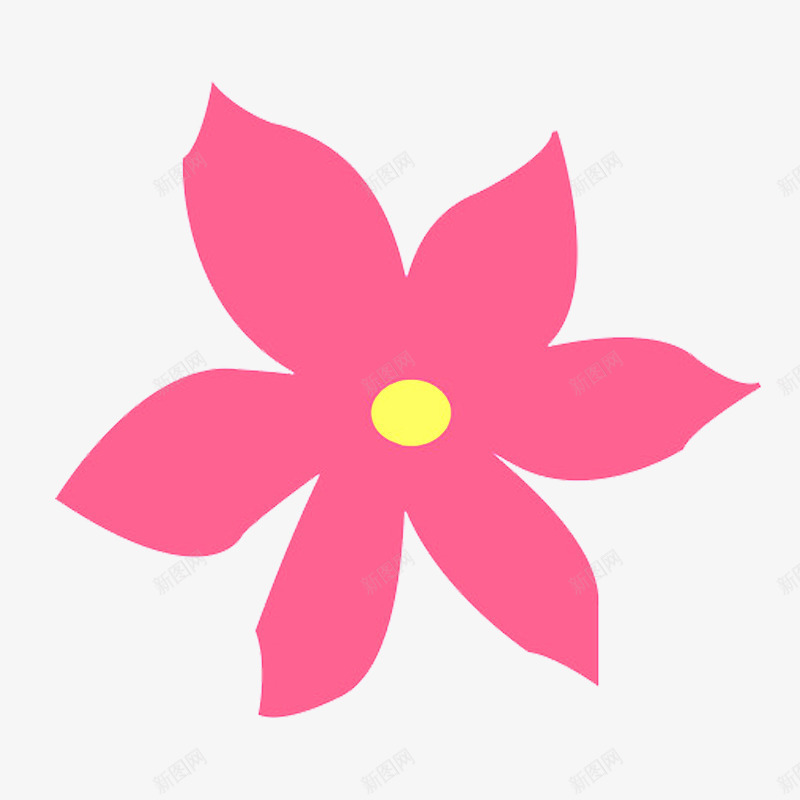 手绘花logo图标png_新图网 https://ixintu.com 手绘 粉色 花店LOGO 花朵 花瓣