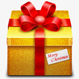 黄色圣诞节礼物盒子红色丝带png免抠素材_新图网 https://ixintu.com 圣诞节 礼物盒子 红色丝带 黄色