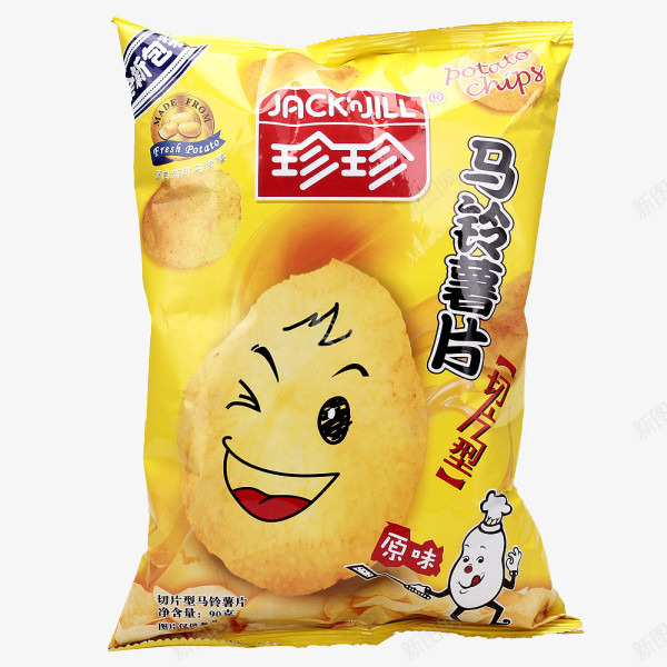 珍珍薯片原味png免抠素材_新图网 https://ixintu.com 美味 膨化食品 营养 薯片 零食