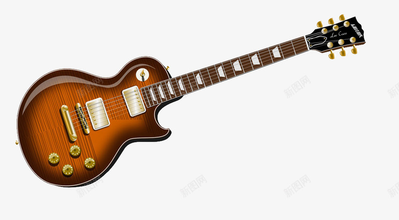橙色的电吉他图png免抠素材_新图网 https://ixintu.com 橙色的电吉他电吉他吉他乐器音乐素材影音娱乐