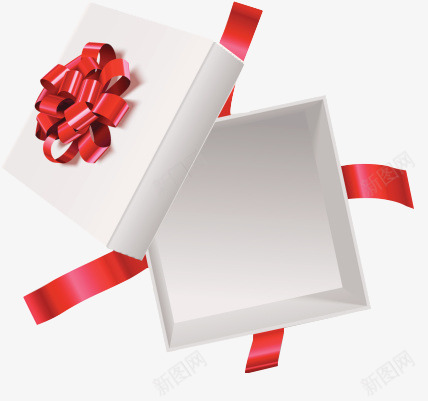 打开的礼盒png免抠素材_新图网 https://ixintu.com 圣诞礼物 打开的 白色盒子 礼物 礼盒