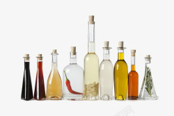 玻璃油瓶各种油类瓶子高清图片