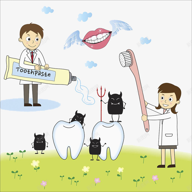 保护牙齿png免抠素材_新图网 https://ixintu.com 乳牙 乳牙更替 亮白 刷牙 卡通手绘 口齿 洁白 洁白如雪 牙 牙齿 雪白