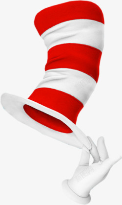 2017红白魔术帽小丑帽素材