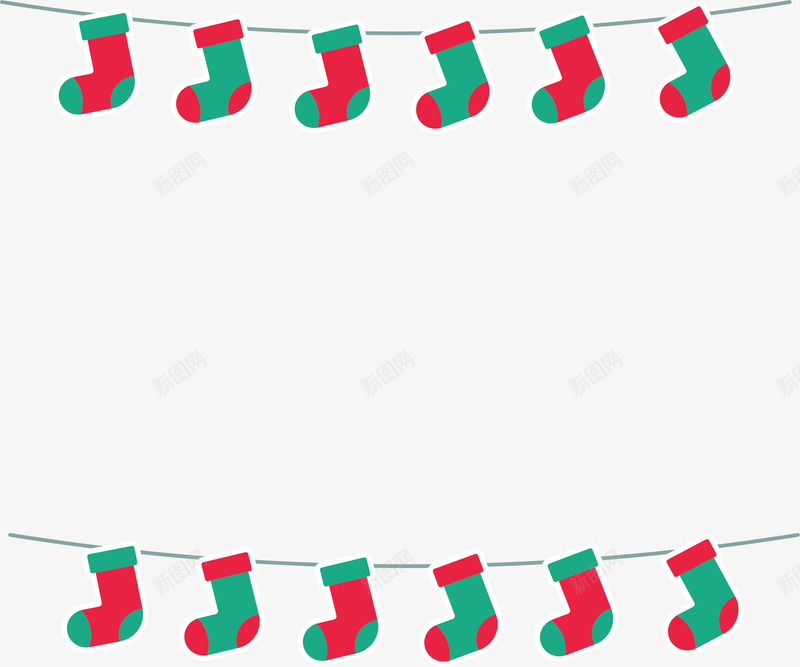 圣诞袜装饰框png免抠素材_新图网 https://ixintu.com merryChristmas 圣诞节 圣诞袜 圣诞袜挂饰 圣诞边框 矢量png