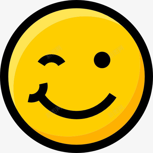 眨眼图标png_新图网 https://ixintu.com 感情 接口 眨眼 表情 表情符号 表意文字 面孔