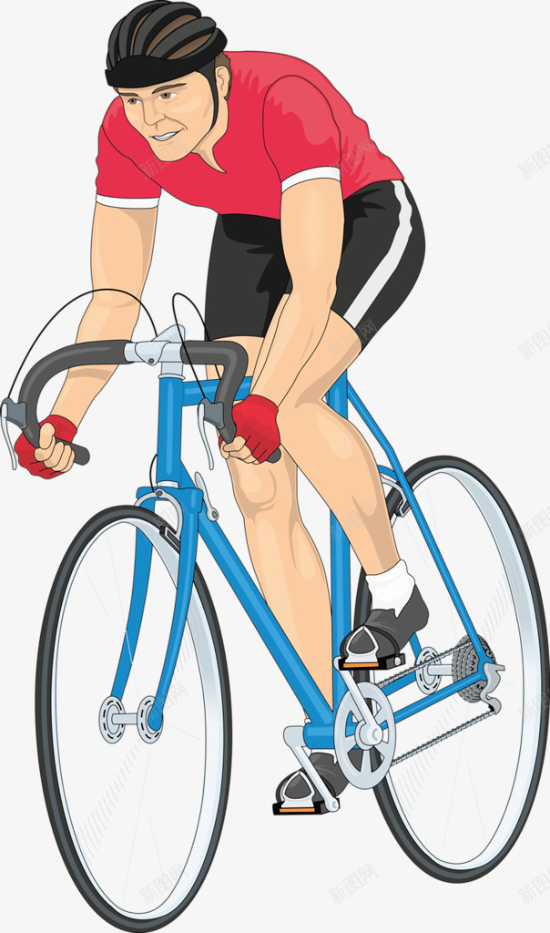 自行车赛车手png免抠素材_新图网 https://ixintu.com 健身 卡通 卡通人物 滑雪 美女 自行车 运动
