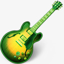 绿色吉他png免抠素材_新图网 https://ixintu.com 吉他 桌面 绿色
