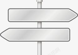 银色指示牌银色指示箭头牌矢量图高清图片