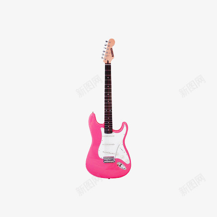 粉色吉他png免抠素材_新图网 https://ixintu.com 产品实物 吉他琴 粉色可爱 音乐