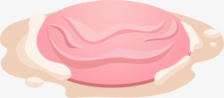 草莓味的冰激凌草莓味冰激凌矢量图高清图片