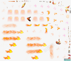 游戏中的火焰攻击特效图素材