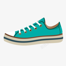蓝色平底鞋板鞋休闲鞋素材