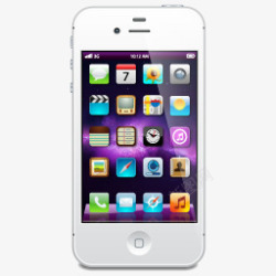 苹果4s裱框图iPhone4S苹果设备图标高清图片