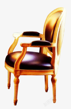 金黄的座椅奢华金黄木制座椅高清图片