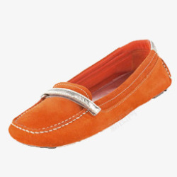 橘红色休闲鞋素材