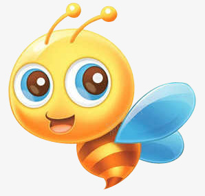 手绘扁平风格飞翔的小蜜蜂png免抠素材_新图网 https://ixintu.com 扁平 蜜蜂 风格 飞翔 黄色