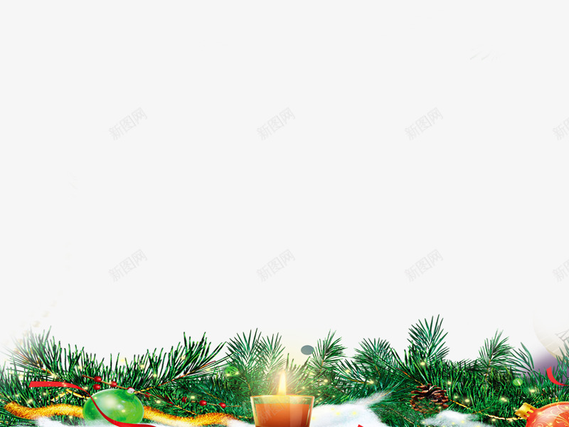 圣诞节03png免抠素材_新图网 https://ixintu.com 圣诞 纹理 边框
