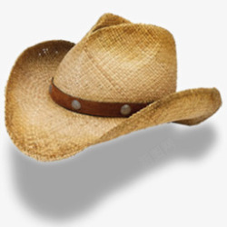 cowboy帽子牛仔稻草帽子图标高清图片