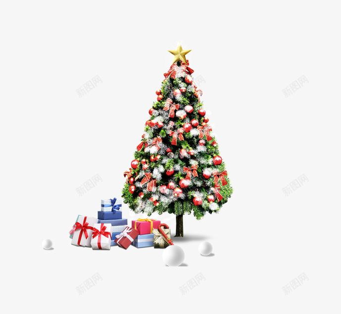 圣诞礼物树png免抠素材_新图网 https://ixintu.com 圣诞 圣诞树 礼物盒 绿色
