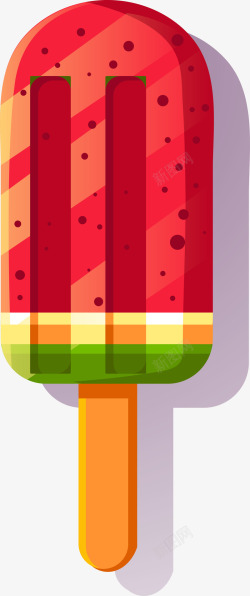 水果与冰淇淋可爱卡通冰淇淋插画装饰矢量图高清图片