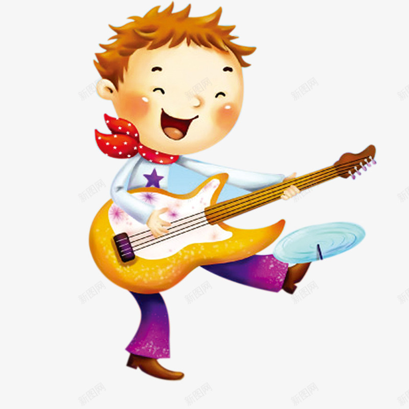 弹吉他的男孩人物png免抠素材_新图网 https://ixintu.com 人物设计 弹吉他 校园文化艺术节 演出 男孩 表演
