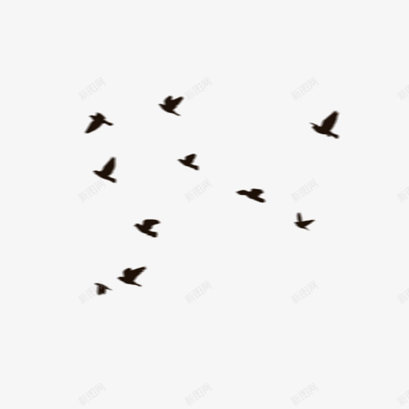 扁平彩绘风格创意元素飞翔的小鸟png免抠素材_新图网 https://ixintu.com 元素 创意 小鸟 彩绘 扁平 风格 飞翔