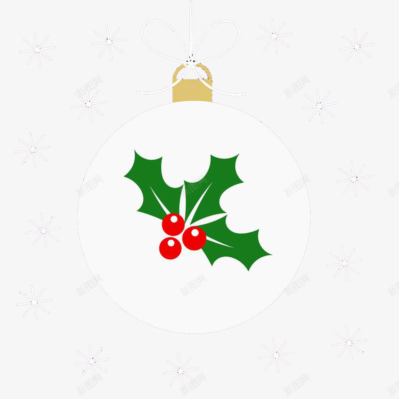 圣诞装饰圣诞节png免抠素材_新图网 https://ixintu.com 冬青树 圣诞节 圣诞装饰 红色果子 绿叶 绿色植物 锯齿状叶子