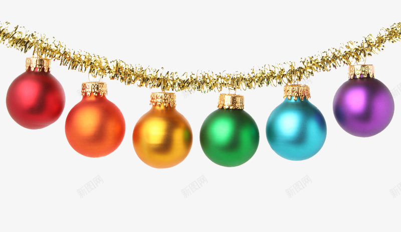 圣诞圆球吊件装饰png免抠素材_新图网 https://ixintu.com 圆球 圣诞 装饰