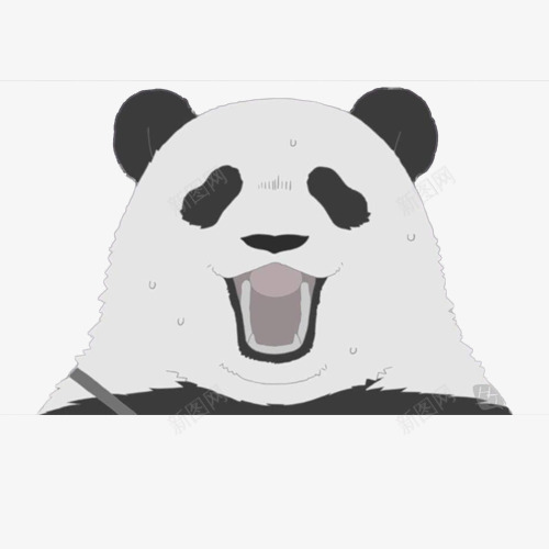 熊猫生气表情包png免抠素材_新图网 https://ixintu.com 动画片 发怒熊猫 大吼 大喊 彩色 流汗 熊猫 熊猫表情包 生气 表情包 露牙