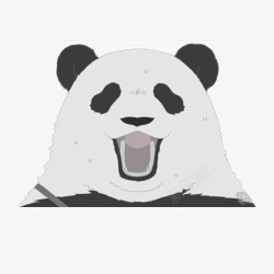 大吼表情熊猫生气表情包高清图片