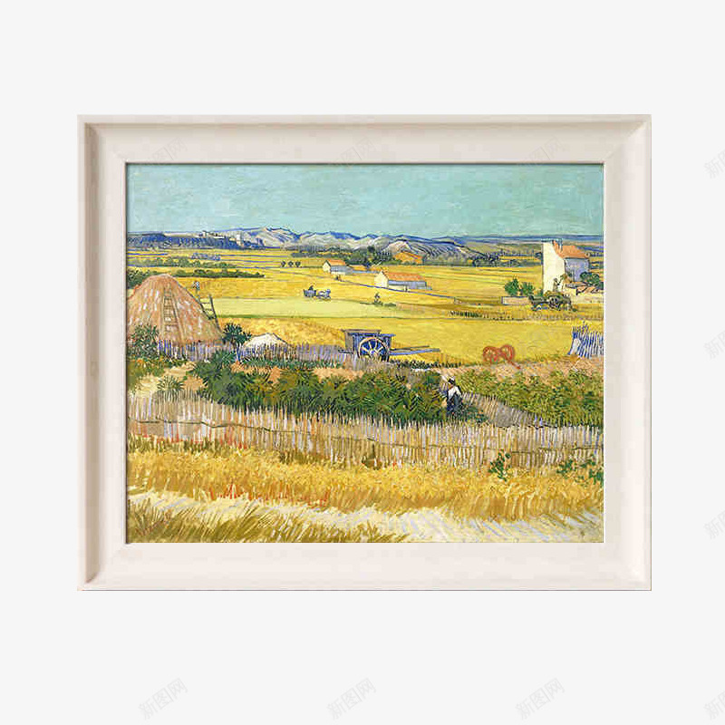 田园装饰画png免抠素材_新图网 https://ixintu.com 产品实物图 挂画 有框画 玄关画 直盖式电表箱画 装饰画