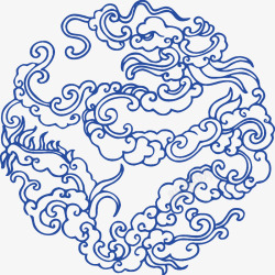 中国青花桌面图标下载青花祥云纹高清图片