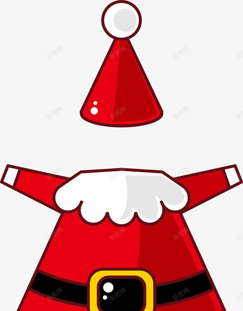 红色圣诞老人服装png免抠素材_新图网 https://ixintu.com Christmas Merry 圣诞快乐 圣诞老人 圣诞节 服装 服饰