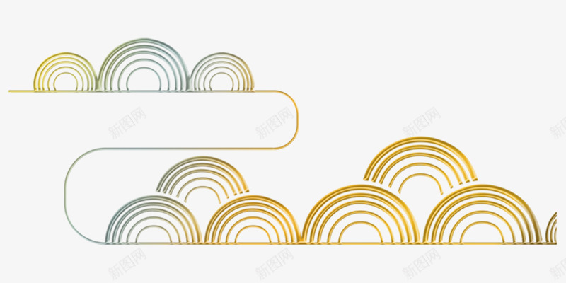 渐变云朵装饰png免抠素材_新图网 https://ixintu.com 中国风 中秋 中秋节 云朵装饰 渐变 祥云 节庆 节日 边框