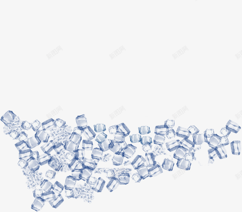 蓝色卡通纯净冰块堆积png免抠素材_新图网 https://ixintu.com 冰块 卡通 堆积 纯净 蓝色