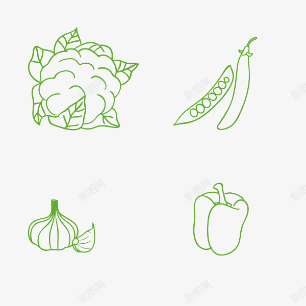 手绘蔬果psd免抠素材_新图网 https://ixintu.com 农产品 手绘 生鲜 蔬果 食品