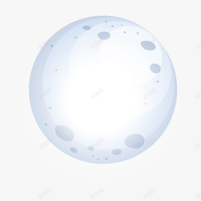 白色雪球png免抠素材_新图网 https://ixintu.com 卡通 圆形 白色 雪球