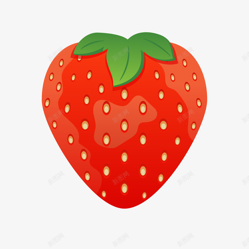 手绘超写实的草莓png免抠素材_新图网 https://ixintu.com 写实 卡通手绘 手绘 水果 草莓