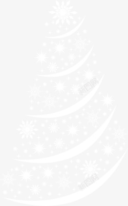白色圣诞树素材