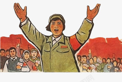 中国风报红色革命配图高清图片